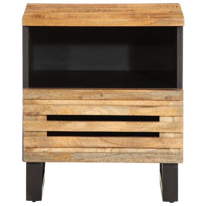 Bedside Cabinet 40x33x46 cm Solid Wood Rough Mango