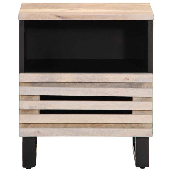 Bedside Cabinets 2 pcs 40x33x46 cm Solid Wood Bleached Mango