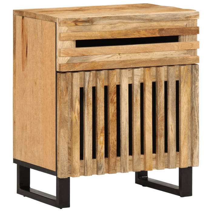 Bedside Cabinet 50x34x60 cm Solid Wood Rough Mango