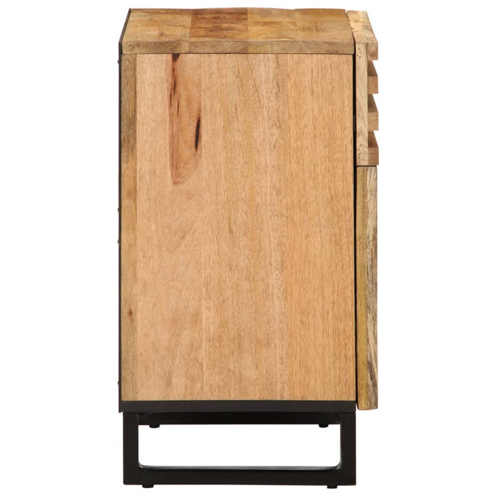 Bedside Cabinet 50x34x60 cm Solid Wood Rough Mango