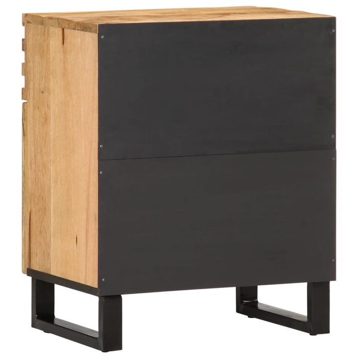 Bedside Cabinet 50x34x60 cm Solid Wood Rough Mango