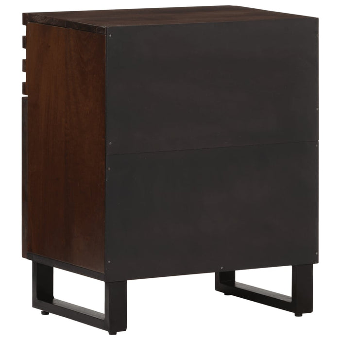 Bedside Cabinet Brown 50x34x60 cm Solid Wood Mango