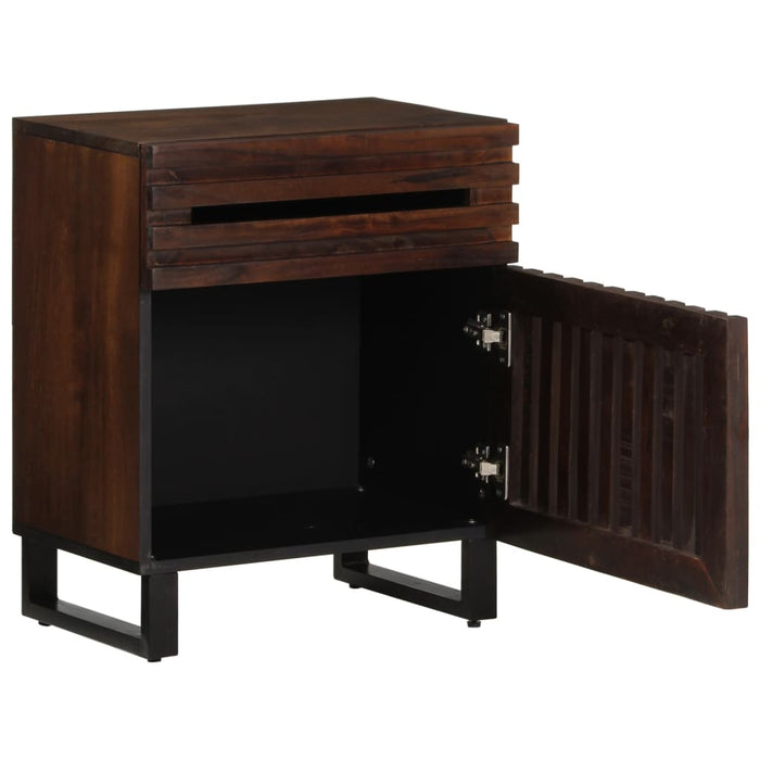 Bedside Cabinet Brown 50x34x60 cm Solid Wood Mango