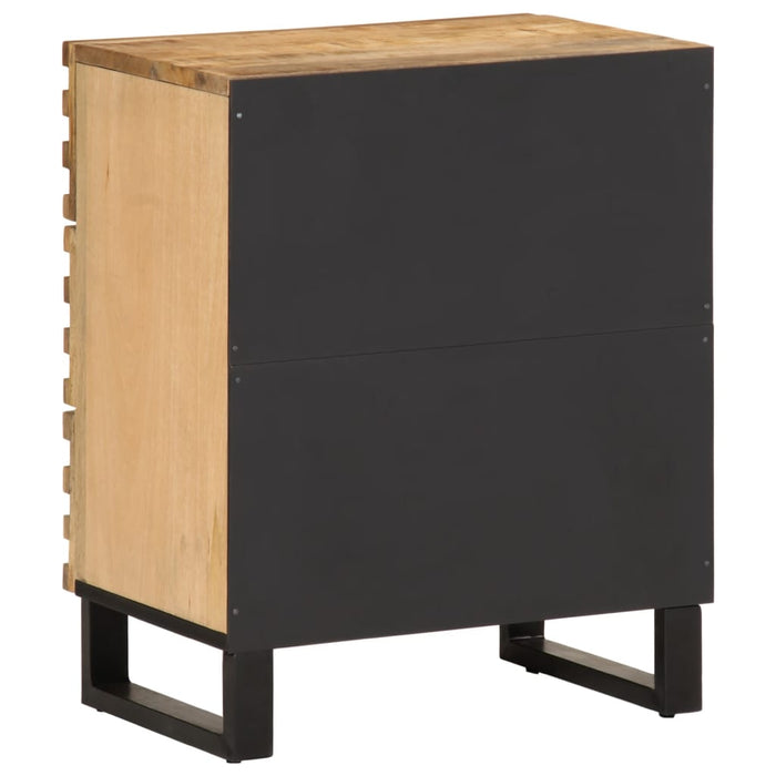 Bedside Cabinet 50x34x62 cm Solid Wood Rough Mango