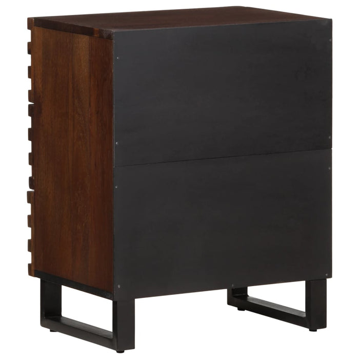 Bedside Cabinet Brown 50x34x62 cm Solid Wood Mango