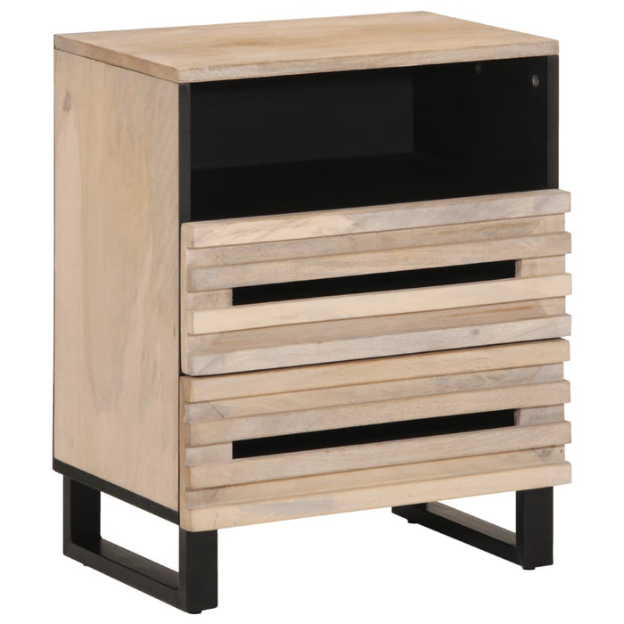 Bedside Cabinet 50x34x62 cm Solid Wood Rough Mango