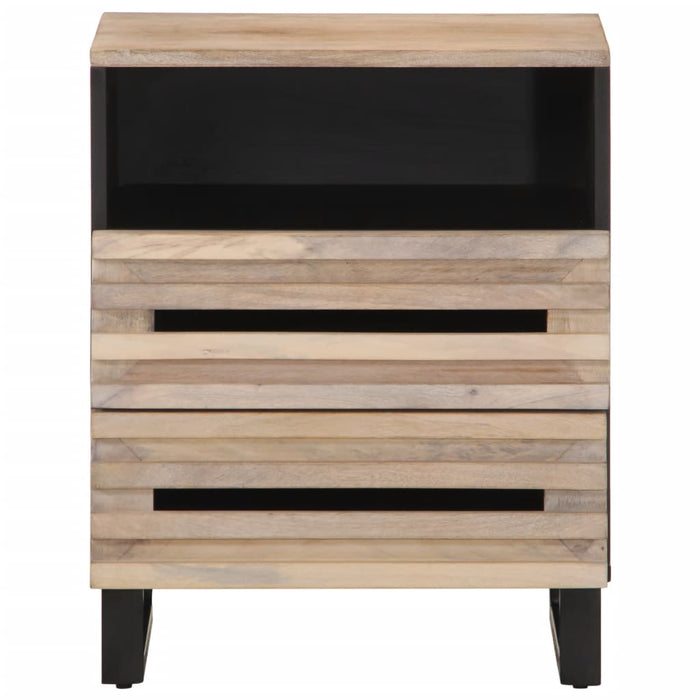 Bedside Cabinet 50x34x62 cm Solid Wood Rough Mango