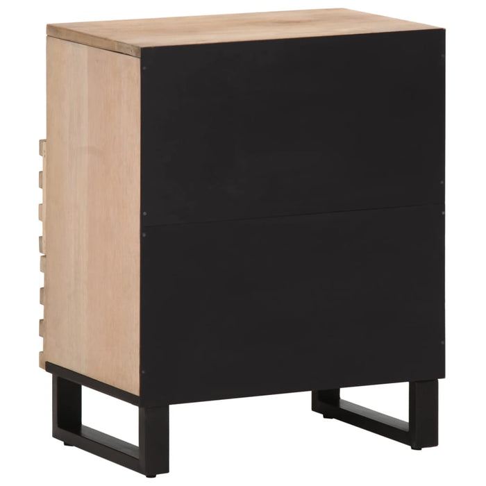 Bedside Cabinet 50x34x62 cm Solid Wood Rough Mango