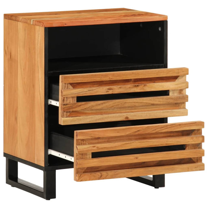 Bedside Cabinet Brown 50x34x62 cm Solid Wood Mango