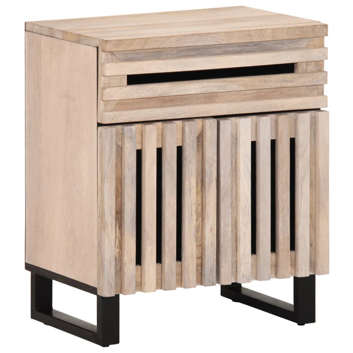 Bedside Cabinet 50x34x60 cm Solid Wood Rough Mango