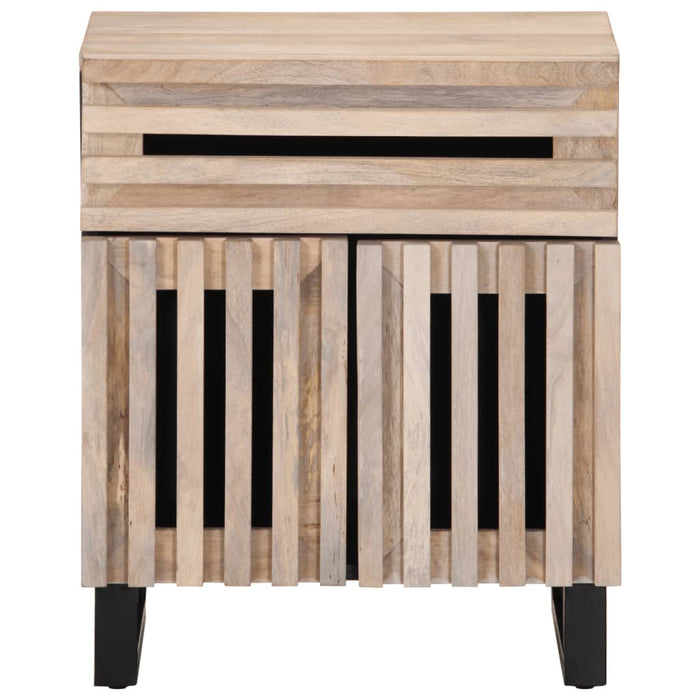 Bedside Cabinet 50x34x60 cm Solid Wood Rough Mango