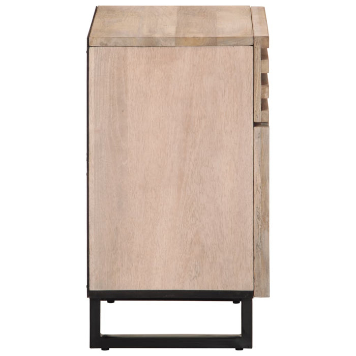 Bedside Cabinet 50x34x60 cm Solid Wood Rough Mango