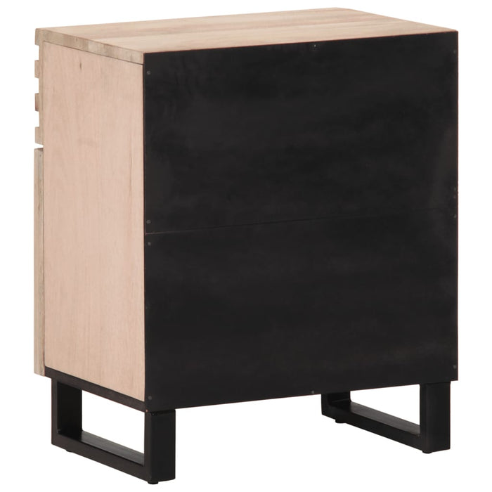 Bedside Cabinet 50x34x60 cm Solid Wood Rough Mango