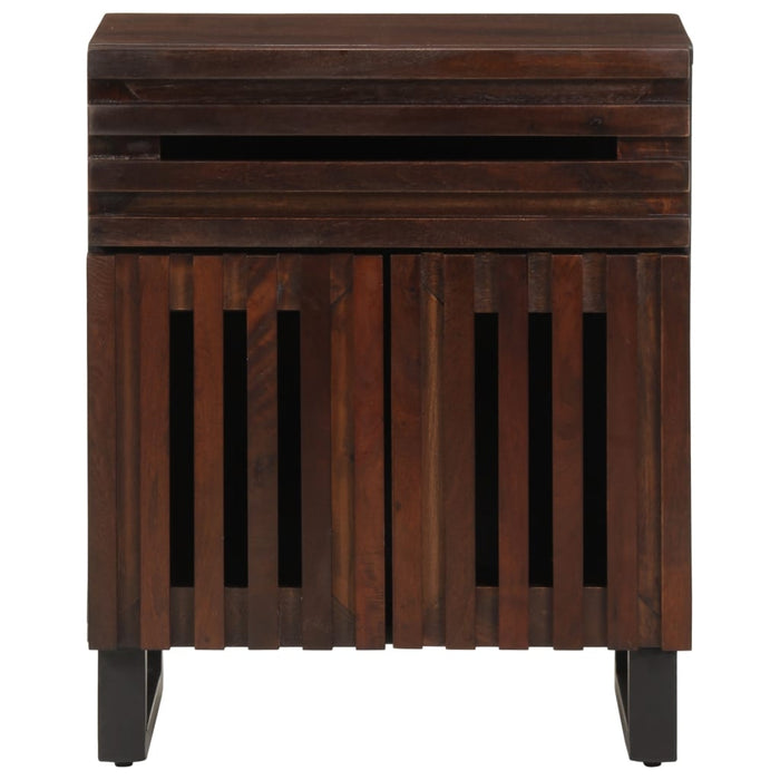 Bedside Cabinet Brown 50x34x60 cm Solid Wood Mango