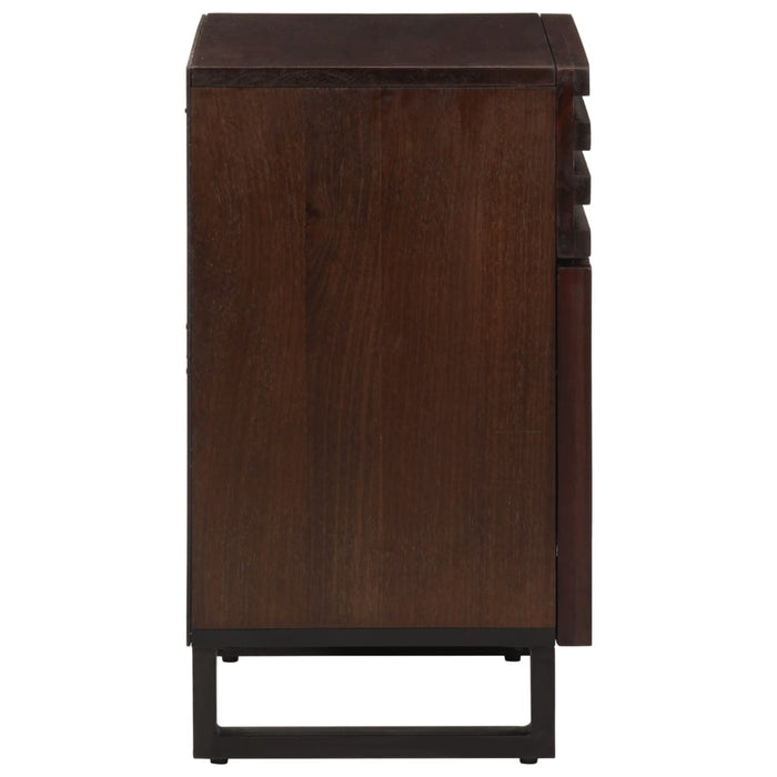 Bedside Cabinet Brown 50x34x60 cm Solid Wood Mango