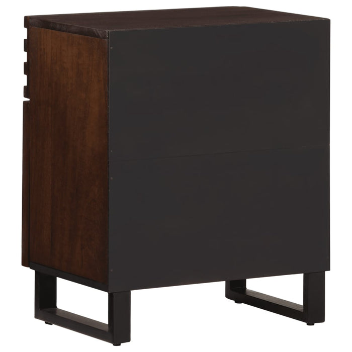 Bedside Cabinet Brown 50x34x60 cm Solid Wood Mango