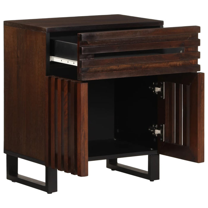 Bedside Cabinet Brown 50x34x60 cm Solid Wood Mango