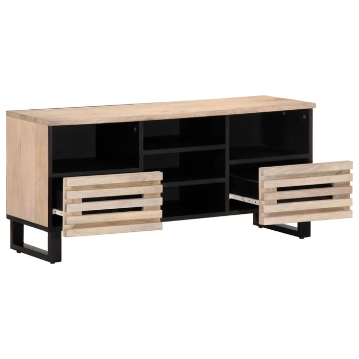 TV Cabinet 100x34x46 cm Solid Wood Mango