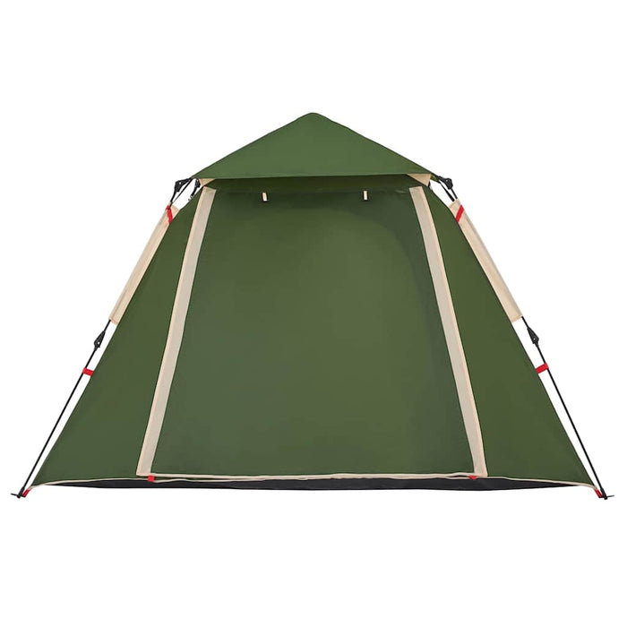 Cort de camping Dome pentru 4 persoane, cu eliberare rapidă, verde