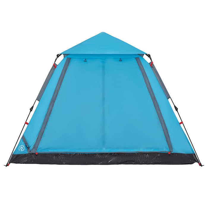 Cort de camping Dome pentru 5 persoane, cu eliberare rapidă albastră