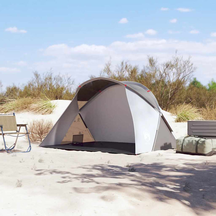 Beach Tent 2-Person Grey Pop-up Waterproof