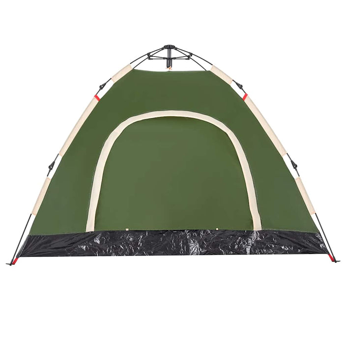 Camping Tent 3-Person Green Quick Release