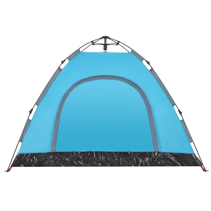 Camping Tent 3-Person Blue Quick Release