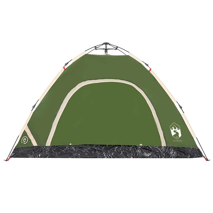 Camping Tent 4-Person Green Quick Release