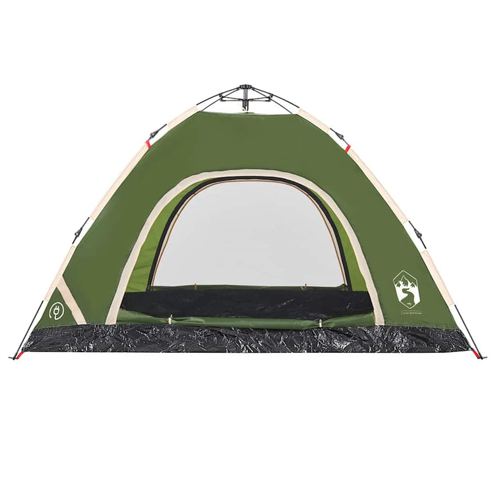 Camping Tent 4-Person Green Quick Release