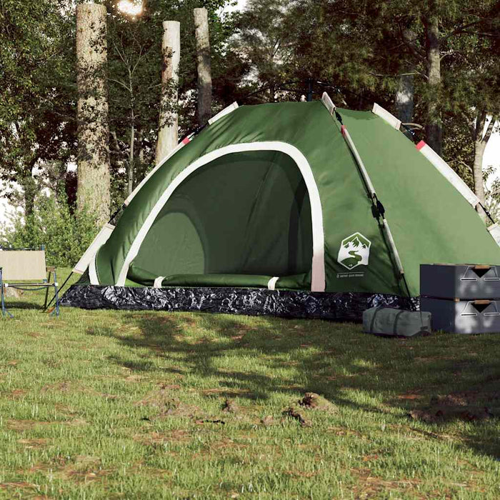 Camping Tent 5-Person Green Quick Release