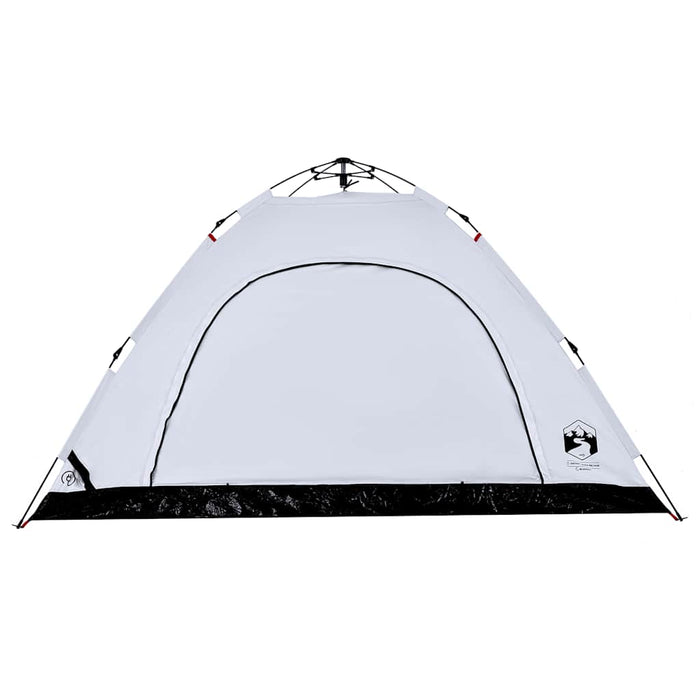 Camping Tent 5-Person White Blackout Fabric Quick Release