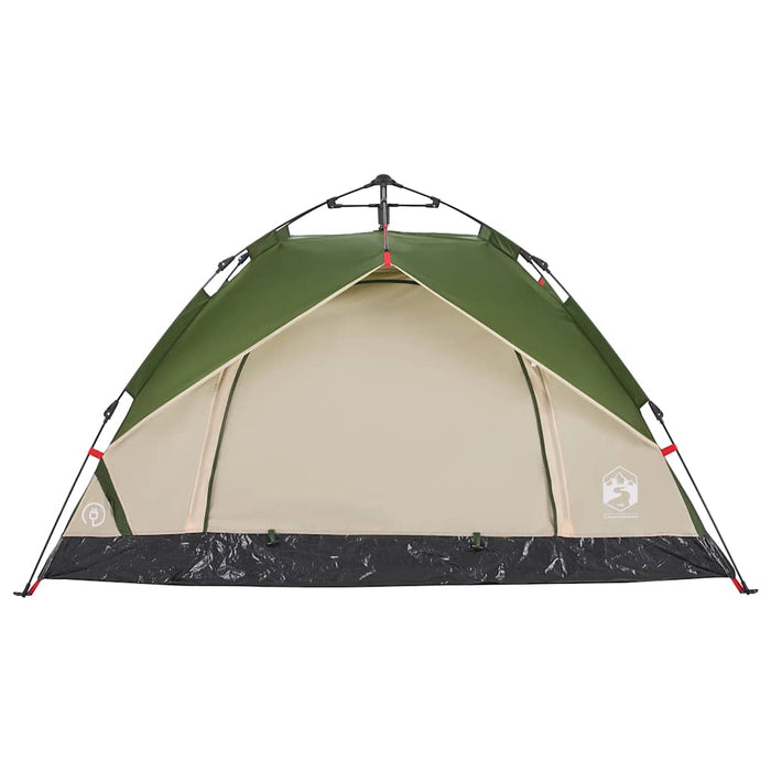 Cort de camping Dome pentru 2 persoane, cu eliberare rapidă, verde