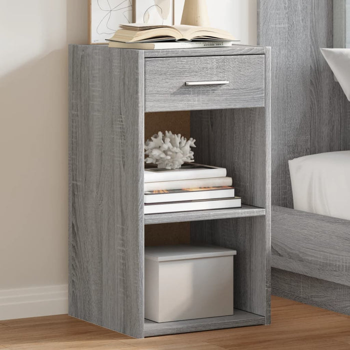 Прикроватная тумбочка Grey Sonoma 35x34x65 см Инженерное дерево