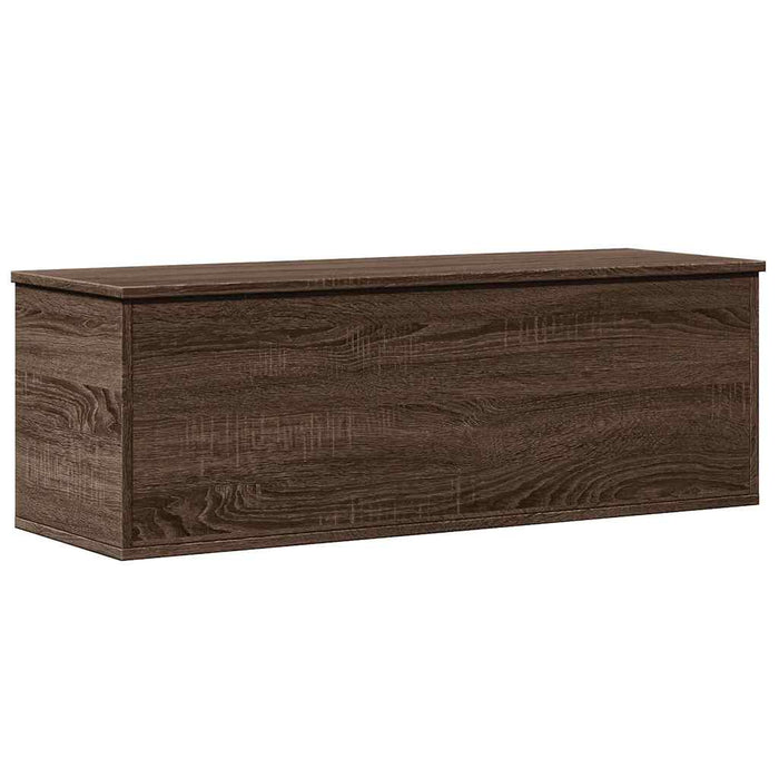 Storage Box Brown Oak 102x35x35 cm Engineered Wood