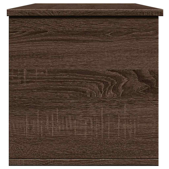 Storage Box Brown Oak 102x35x35 cm Engineered Wood