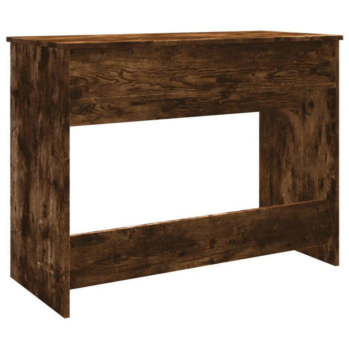 Dressing Table with Mirror Smoked Oak 100x45x76 cm