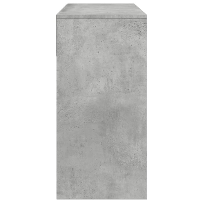 Dressing Table with Mirror Concrete Grey 80x39x80 cm