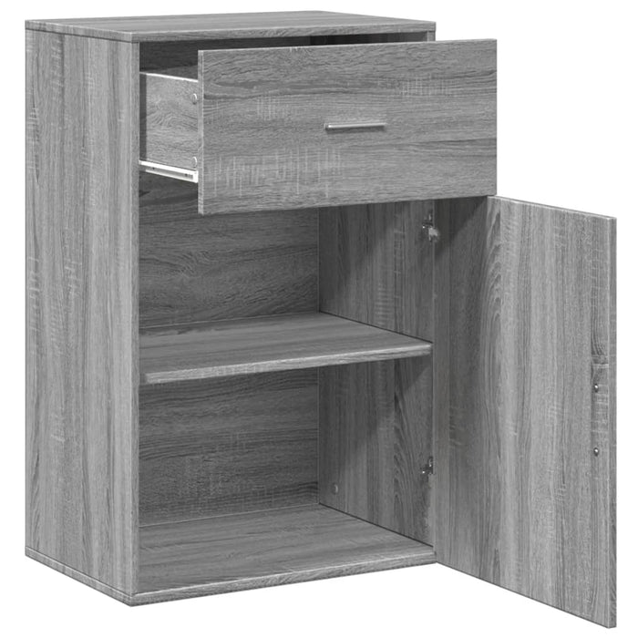 Шкаф за съхранение Grey Sonoma 56,5x39x90 cm Engineered Wood