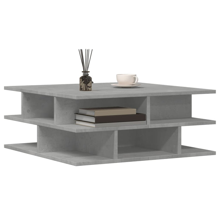 Coffee Table Concrete Grey 70x70x29 cm Engineered Wood