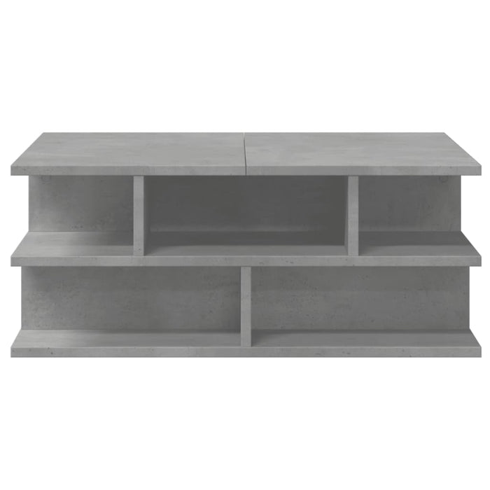 Coffee Table Concrete Grey 70x70x29 cm Engineered Wood