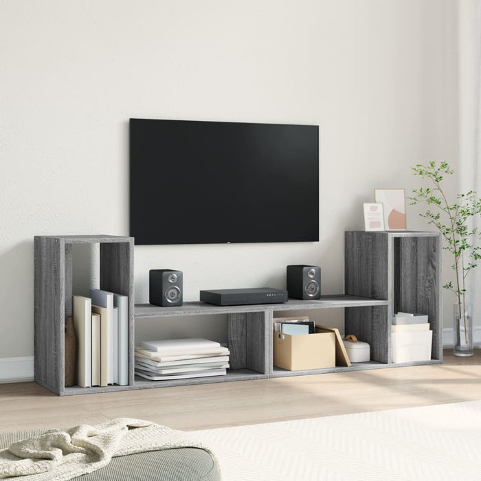 TV Cabinets 2 pcs Grey Sonoma 75x30x50 cm Engineered Wood