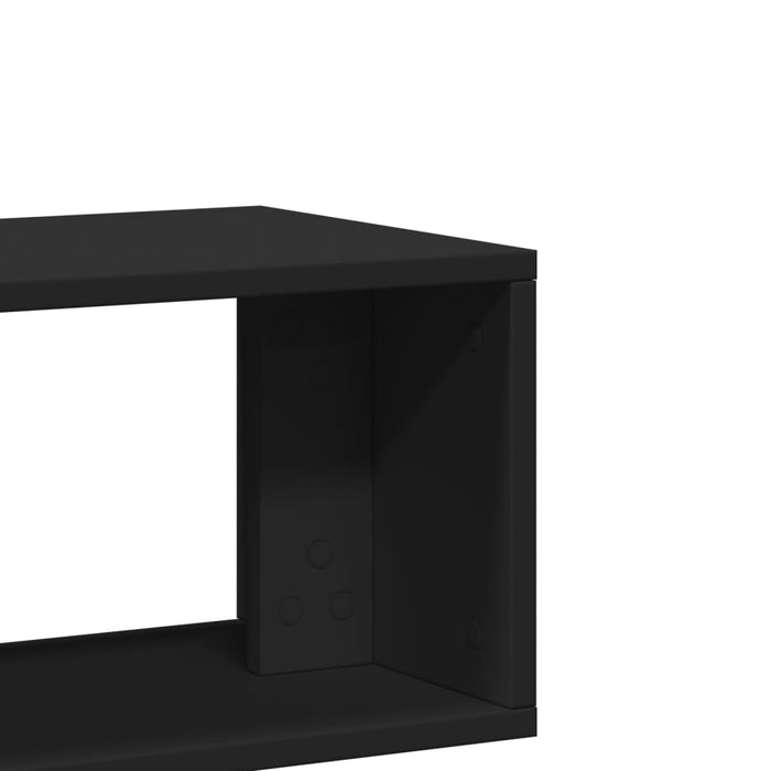 TV Cabinets 2 pcs Black 100x30x50 cm Engineered Wood