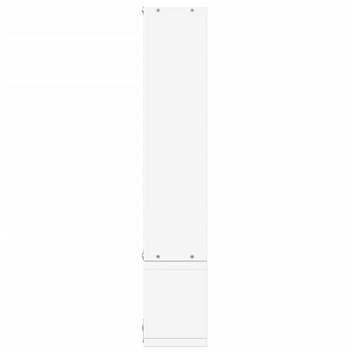 Wall Shelf White 96x12x64 cm Engineered Wood