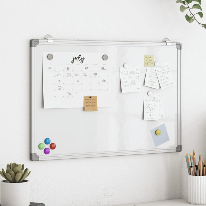 Magnetic Whiteboard 60x40x1.7 cm Aluminium