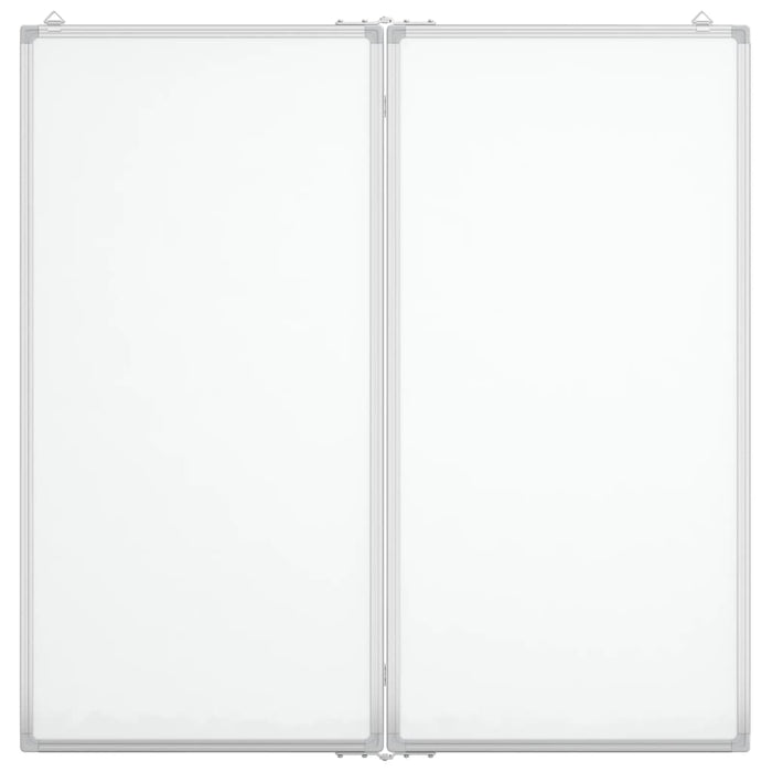 Magnetic Whiteboard Foldable 80x80x1.7 cm Aluminium