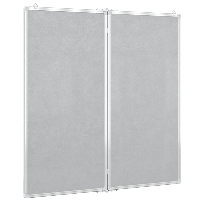 Magnetic Whiteboard Foldable 80x80x1.7 cm Aluminium