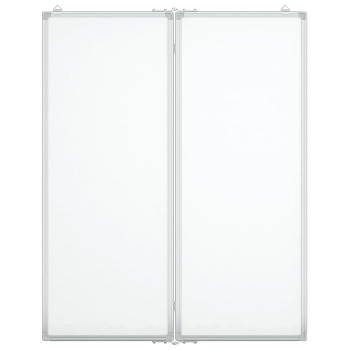 Magnetic Whiteboard Foldable 80x100x1.7 cm Aluminium