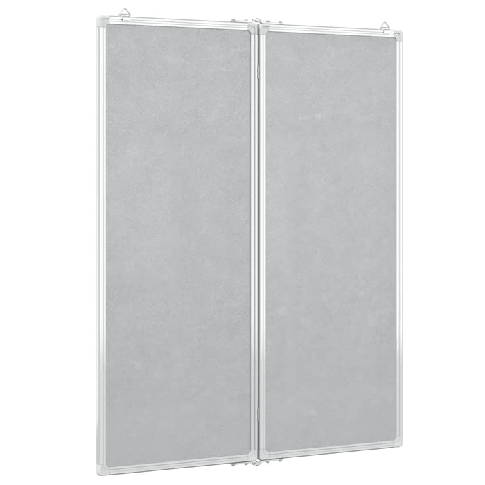 Magnetic Whiteboard Foldable 80x100x1.7 cm Aluminium