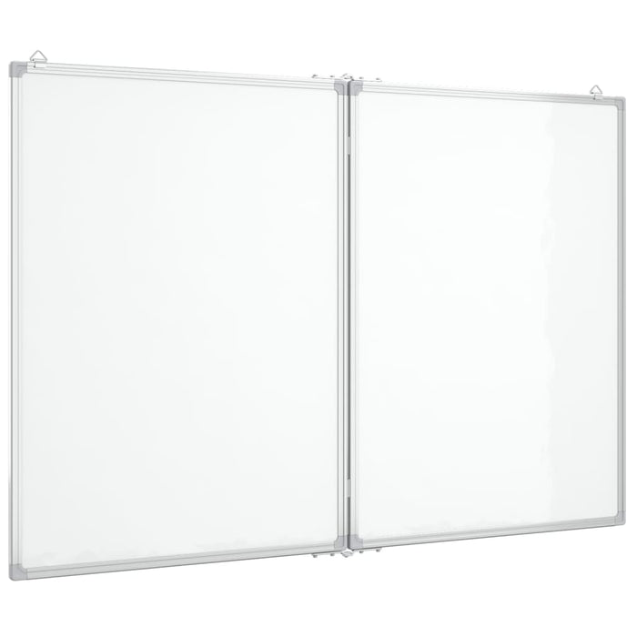 Magnetic Whiteboard Foldable 100x80x1.7 cm Aluminium