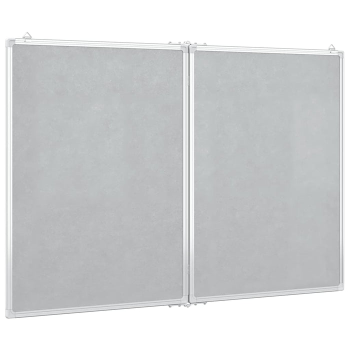 Magnetic Whiteboard Foldable 100x80x1.7 cm Aluminium